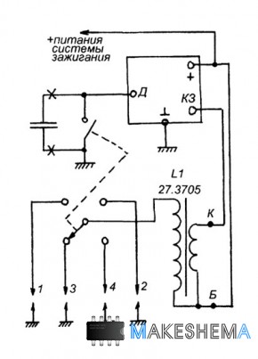 Схема Электронного зажигания ВАЗ