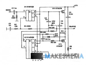 Схема простого усилителя 15W