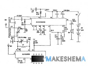 Схема АМ/ЧМ карманного приемника