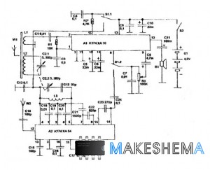 Схема АМ/ЧМ карманного приемника