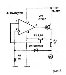 Схема стабилизатора частоты вращения магнитафона