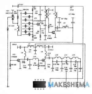 Схема СВ радиостанции