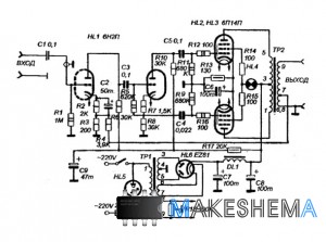 Ламповый усилитель 22 Вт