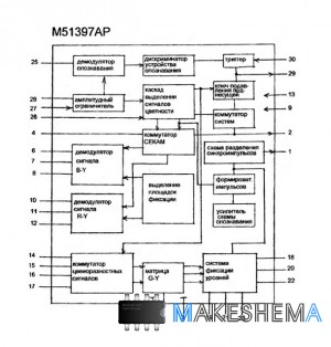 Микросхема M51397AP