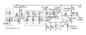 Схема конвертера на диапазон 145 МГц