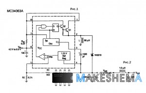 Схема импульсного стабилизатора на микросхеме MC34063A