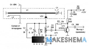 Схема конвертера на диапазон 435 МГц