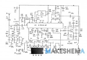 Схема любительского КВ радиоприемника