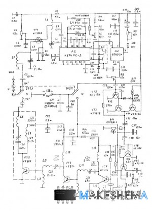 Схема УКВ-ЧМ радиостанции 144-146 Мгц