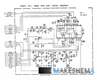 Схема видеомагнитафона Sanyo VHR-5100EE