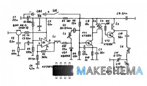 Схема простого радиомикрофона