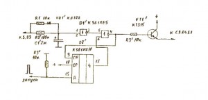 Схема кодирующего устройства на микросхеме